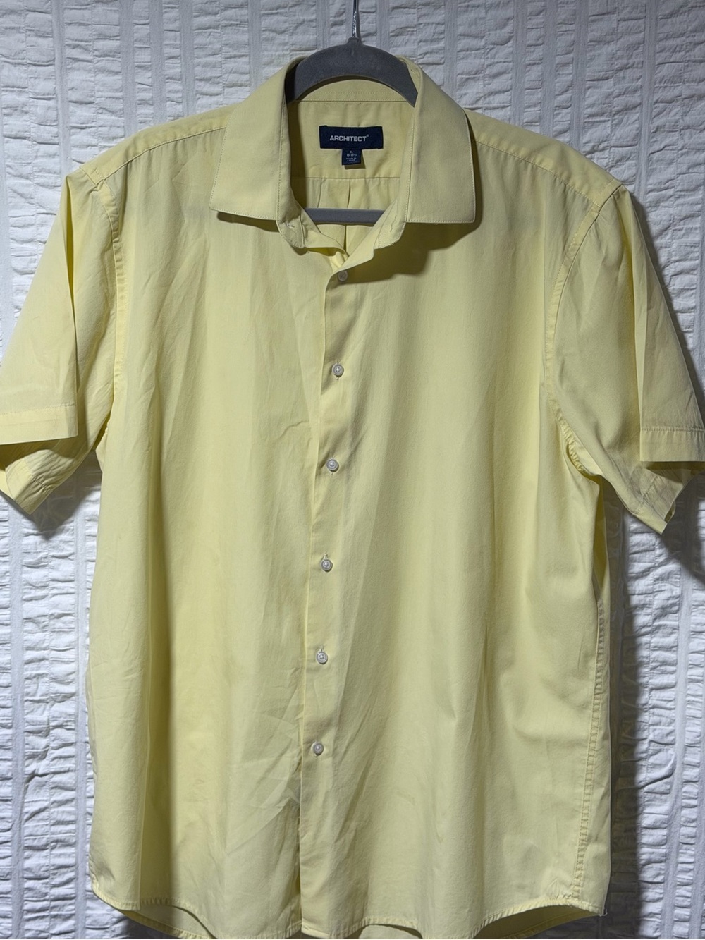 Architect Men's Light Yellow Dress Shirt